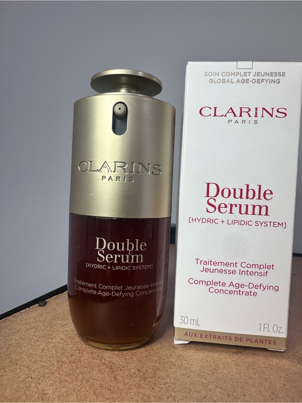 Clarins Double Serum Complete Age-Defying Concentrate - Gold & Brown